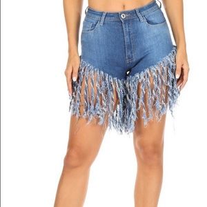 Fringe shorts